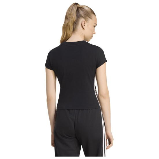 Adidas Γυναικεία κοντομάνικη μπλούζα Essentials 3-Stripes Padded Slim Baby T-Shirt